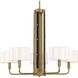 Chelsea 5 Light 30 inch Soft Brass Chandelier Ceiling Light